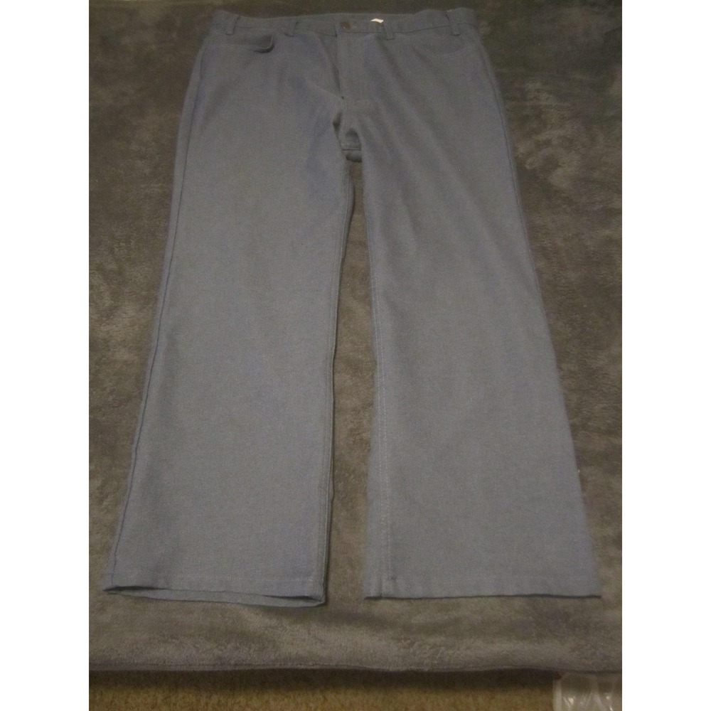 VTG Levi's Pants Mens 40 Blue Dacron Polyester Straight Leg Made USA 26'' Inseam